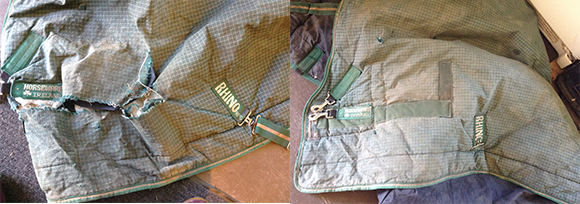 Spring Is Horse Blanket Repair Time