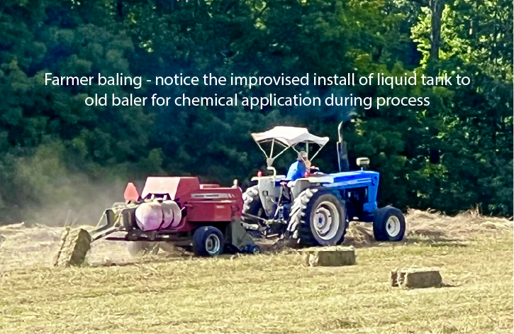 Horse Hay Hassles and Hustles Chemical application